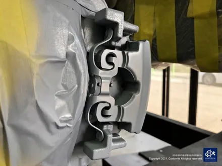 벤츠 W205 C200d 휠수리 후 블랙유광 휠도색 + 레드 캘리퍼 도색 / 용인 처인구