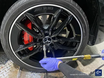 벤츠 E53 AMG 블랙 실버 투톤 유광 휠도색 / 용인 처인구