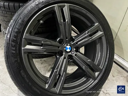 BMW G20 320d 휠수리 후 건메탈 유광 휠도색 + 카본 세라믹 골드 캘리퍼 도색 / 용인 처인구