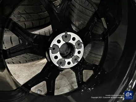 BMW X6 40i 신차 741M 블랙유광 휠도색 + 레드 캘리퍼 도색 / 용인 처인구