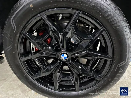 BMW X4 887M 휠수리 후 블랙유광 휠도색 / 용인 처인구