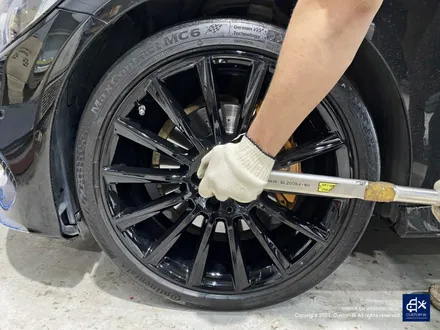 벤츠 C200 카브리올레 휠수리 후 블랙유광 휠도색 / 용인 처인구