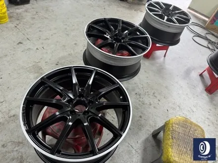 벤츠 S450 쿠페 사틴 (무광) 블랙 + 실버 투톤 휠도색 / 용인 처인구