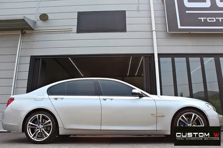 BMW 740 고스트 크롬 휠도색 + M 퍼포먼스 블루 캘리퍼 도색 / 용인 처인구