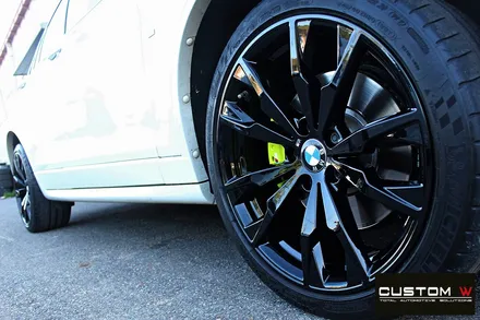 BMW X4 M40i 블랙유광 휠도색 + 애시드 그린( / 용인 처인구