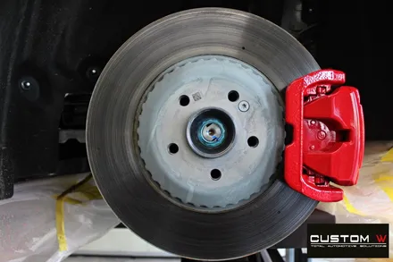 벤츠 E53 AMG  블랙 실버 유광 투톤 휠도색 + 레드 캘리퍼 도색 / 용인 처인구