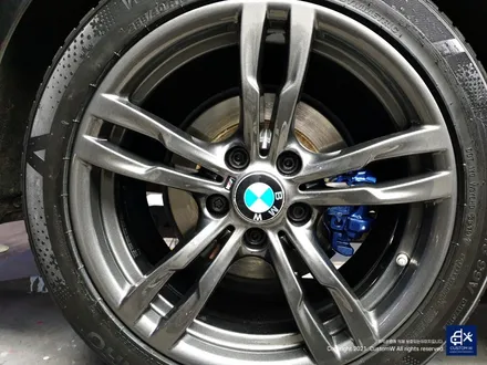 BMW 320d 휠수리 후 건메탈 휠도색 + 블루 캘리퍼 도색 / 용인 처인구