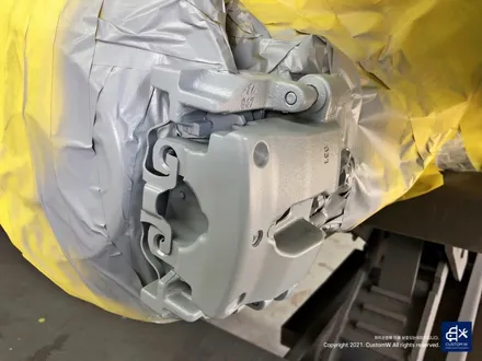 벤츠 W205 C200d 휠수리 후 블랙유광 휠도색 + 레드 캘리퍼 도색 / 용인 처인구