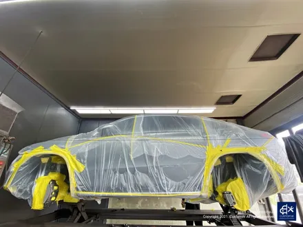 벤츠 GLE53 AMG 쿠페 블랙유광 휠도색 + 레드 캘리퍼 도색 / 용인 처인구