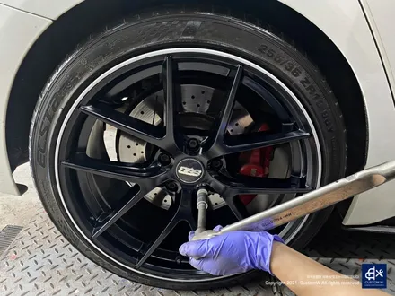 BMW F30 320d 블랙 실버 무광 투톤 휠도색 / 용인 처인구