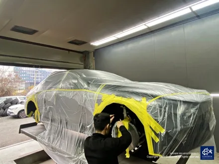 벤츠 CLS53 AMG 투톤 유광 휠도색 + 레드 캘리퍼 도색 / 용인 처인구