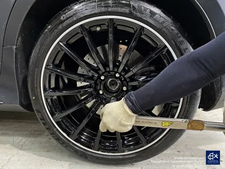 벤츠 GT43 AMG 휠수리 후 블랙 실버 투톤 유광 휠도색 / 용인 처인구