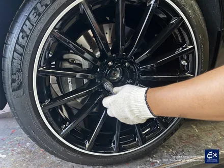 벤츠 GT43 AMG 블랙 실버 투톤 유광 휠도색 / 용인 처인구