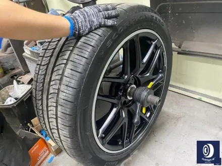 신차 출고 후 곧바로 입고_!  유니크한 멋진 바디 컬러_!! 벤츠 G 바겐 G63 AMG 22인치 투톤 무광 휠도색 작업으로 완성체로 만들었어요 : - ) / 용인 처인구