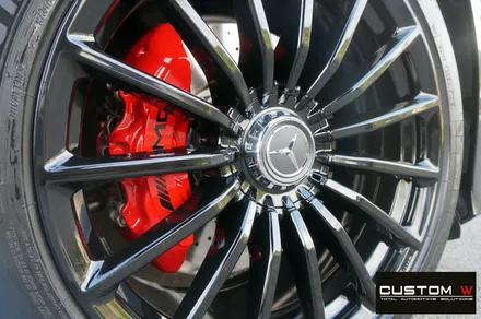 요즘 핫 한 벤츠 AMG GT 4도어 블랙 유광 휠도색, 레드 캘리퍼 도색. / 용인 처인구