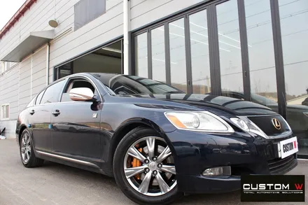 렉서스 GS350 고스트크롬 휠 도색, 골드 캘리퍼 도색 / 용인 처인구