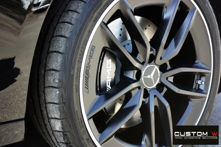 벤츠 21년식 E53 AMG 블랙 실버 투톤 무광 휠도색 + 건메탈 캘리퍼 도색 / 용인 처인구