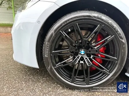 믿고 맡기는 커스텀 W_! 캐리어 카 (세이프 티 로더)를 이용해서 입출고_! BMW G87 신형 M2 블랙 유광 휠도색 & 레드 캘리퍼 도색 / 용인 처인구