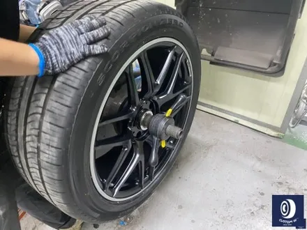 신차 출고 후 곧바로 입고_!  유니크한 멋진 바디 컬러_!! 벤츠 G 바겐 G63 AMG 22인치 투톤 무광 휠도색 작업으로 완성체로 만들었어요 : - ) / 용인 처인구