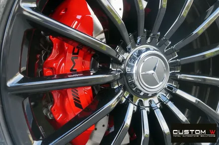요즘 핫 한 벤츠 AMG GT 4도어 블랙 유광 휠도색, 레드 캘리퍼 도색. / 용인 처인구