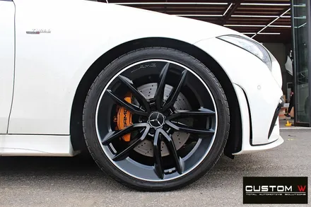 벤츠 CLS53 AMG 투톤무광 휠도색 + 카본 세라믹 골드 캘리퍼 도색 / 용인 처인구