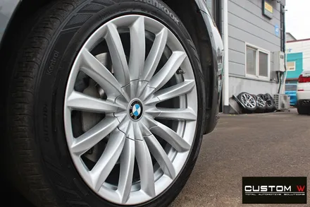 BMW G12 730Ld 휠 상처 수리 후 실버 휠복원 / 용인 처인구