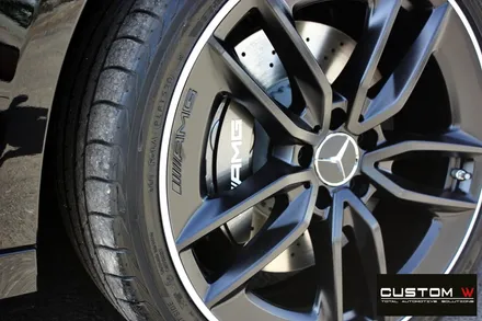 벤츠 21년식 E53 AMG 블랙 실버 투톤 무광 휠도색 + 건메탈 캘리퍼 도색 / 용인 처인구
