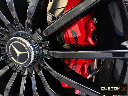 벤츠 GT43 AMG 블랙 유광 휠도색 + 레드 캘리퍼 도색 / 용인 처인구