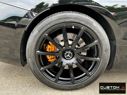 벤츠 S63 AMG 쿠페 무광 블랙 휠도색 + 카본 세라믹 골드 캘리퍼 도색 / 용인 처인구