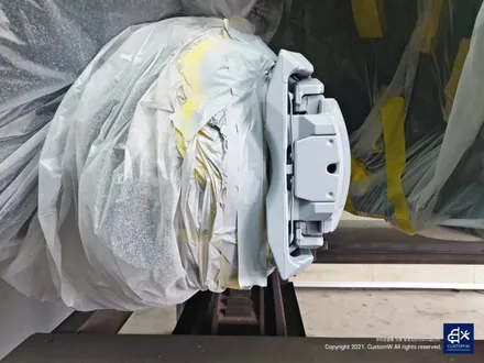 BMW 5GT 휠 수리 후 건메탈 휠도색 + 블루 캘리퍼 도색 / 용인 처인구