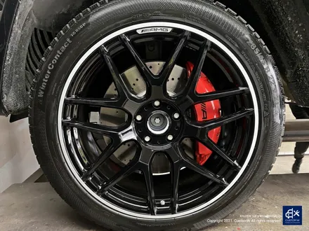 벤츠 G63 AMG G바겐 22인치 블랙 실버 투톤 유광 휠도색 / 용인 처인구