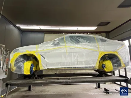 BMW X6 M50d 747M 22인치 블랙유광 휠도색 + 애시드 그린 캘리퍼 도색 / 용인 처인구