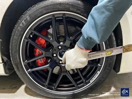 벤츠 S63 AMG 쿠페 휠수리 후 블랙 실버 투톤 무광 휠도색 / 용인 처인구