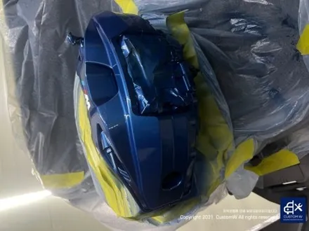 와_! 이게 플렉스다_! 전기차 럭셔리 세단 BMW I7 블루 캘리퍼 도색 고객과의 소통을 중요시하는 커스텀 W (feat. 훈훈한 카톡 내용 캡처 ) / 용인 처인구