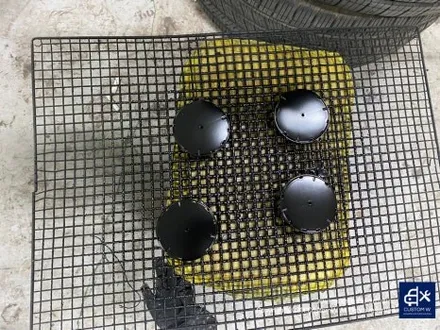 귀한 차량~! 벤츠 GTC AMG 무광 블랙 실버 투톤 휠 도색 작업으로 더욱 멋지게_! / 용인 처인구