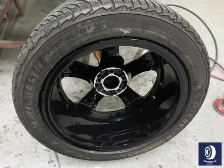 벤츠 W213 E300 18인치 휠 상처 수리 후, 다이아몬드 커팅 가공을 이용한 블랙 폴리시 휠 만들기_! / 용인 처인구