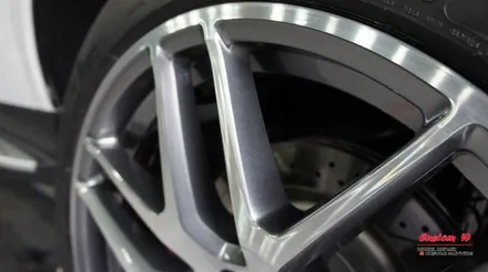 ML의 후속 벤츠 GLE 63AMG 다이아몬드컷팅 휠수리, 63S AMG 캘리퍼처럼 레드로 캘리퍼도색. / 용인 처인구