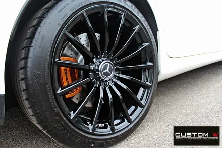 벤츠 GT43 AMG 블랙유광 휠도색 + 카본 세라믹 골드 캘리퍼 도색 / 용인 처인구