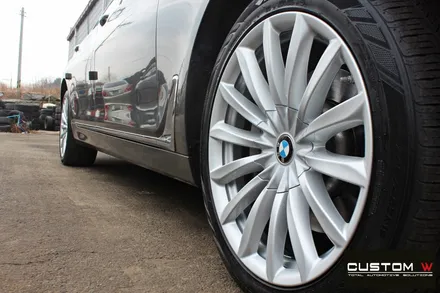 BMW G12 730Ld 휠 상처 수리 후 실버 휠복원 / 용인 처인구