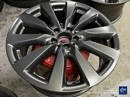 벤츠 GLC350e 리어 범퍼 수리 + 휠수리 후 무광 그레이 휠도색 + 블랙 캘리퍼 도색 / 용인 처인구