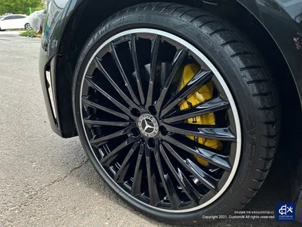 벤츠 CLS450 휠수리 후 블랙 실버 투톤 유광 휠도색 / 용인 처인구