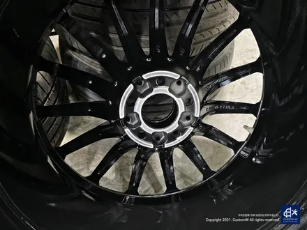 벤츠 GT43 AMG 휠수리 후 투톤 유광 휠도색 + 카본 세라믹 골드 캘리퍼 도색 / 용인 처인구