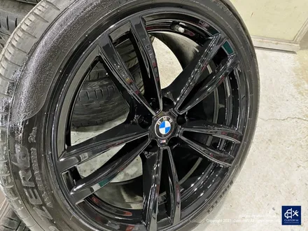 BMW 6GT 620d 647M 휠수리 후 블랙유광 휠도색 + 블루 캘리퍼 도색 / 용인 처인구