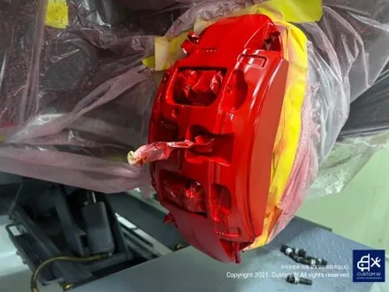 벤츠 GLE53 AMG 블랙 유광 휠도색 그리고 레드 캘리퍼 도색까지_! 완벽한 컬러 밸런스_! / 용인 처인구