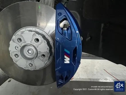 와_! 이게 플렉스다_! 전기차 럭셔리 세단 BMW I7 블루 캘리퍼 도색 고객과의 소통을 중요시하는 커스텀 W (feat. 훈훈한 카톡 내용 캡처 ) / 용인 처인구