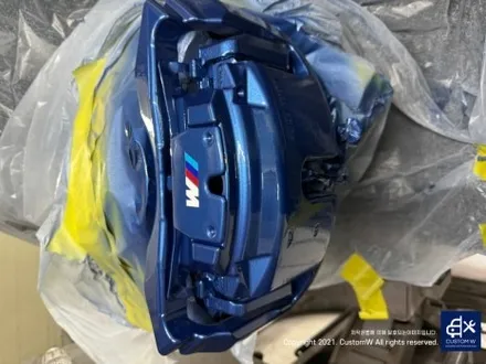 BMW 640D 20인치 휠 상처 수리 후, 고스트 크롬 휠 도색 그리고 블루 캘리퍼 도색까지_! / 용인 처인구