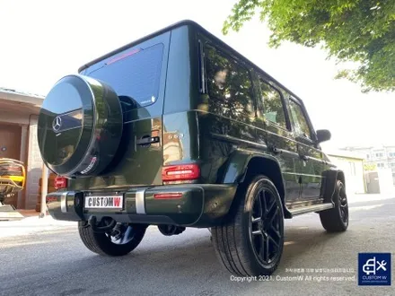 요즘 자주 입고되는 번호판 미장착 / 미등록  차량_!벤츠 G바겐 G63AMG 사틴 블랙 (무광 검정 / 매트 블랙) 휠 도색 신차 출고 작업 / 용인 처인구