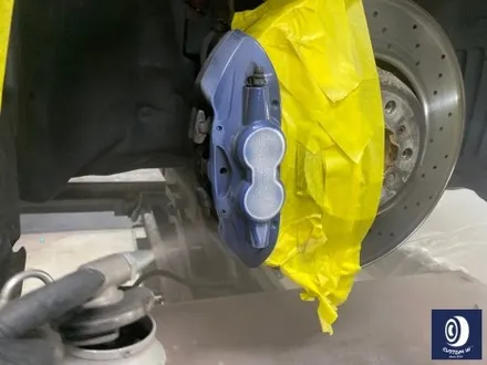 휠 수리 도색 불량 / BMW M4 763M 타 업체 잘못된 휠도색 약품 박리 / 페인트 제거 후, 사틴 블랙 휠 도색 재작업 + 카본 세라믹 골드 캘리퍼 도색 / 용인 처인구