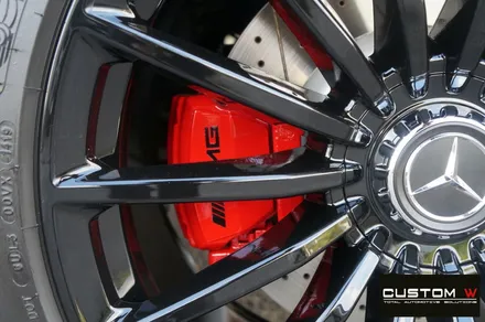 요즘 핫 한 벤츠 AMG GT 4도어 블랙 유광 휠도색, 레드 캘리퍼 도색. / 용인 처인구