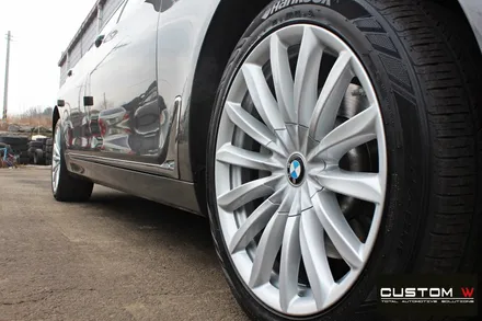 BMW G12 730Ld 휠 상처 수리 후 실버 휠복원 / 용인 처인구